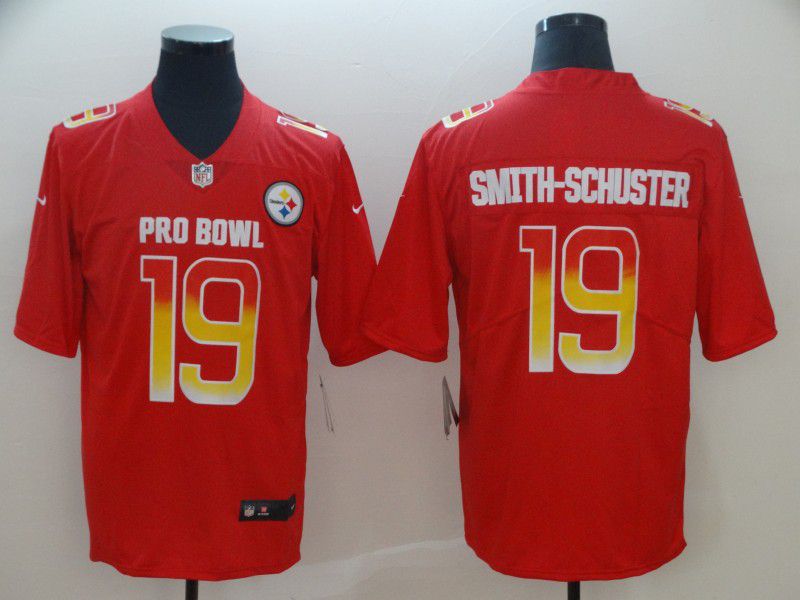Men Pittsburgh Steelers #19 Smith.Schuster red Nike Royal 2019 Pro Bowl Limited Jersey->women nfl jersey->Women Jersey